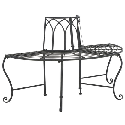Abia Wrought Iron Outdoor Tree Bench | Safavieh - PAT5018