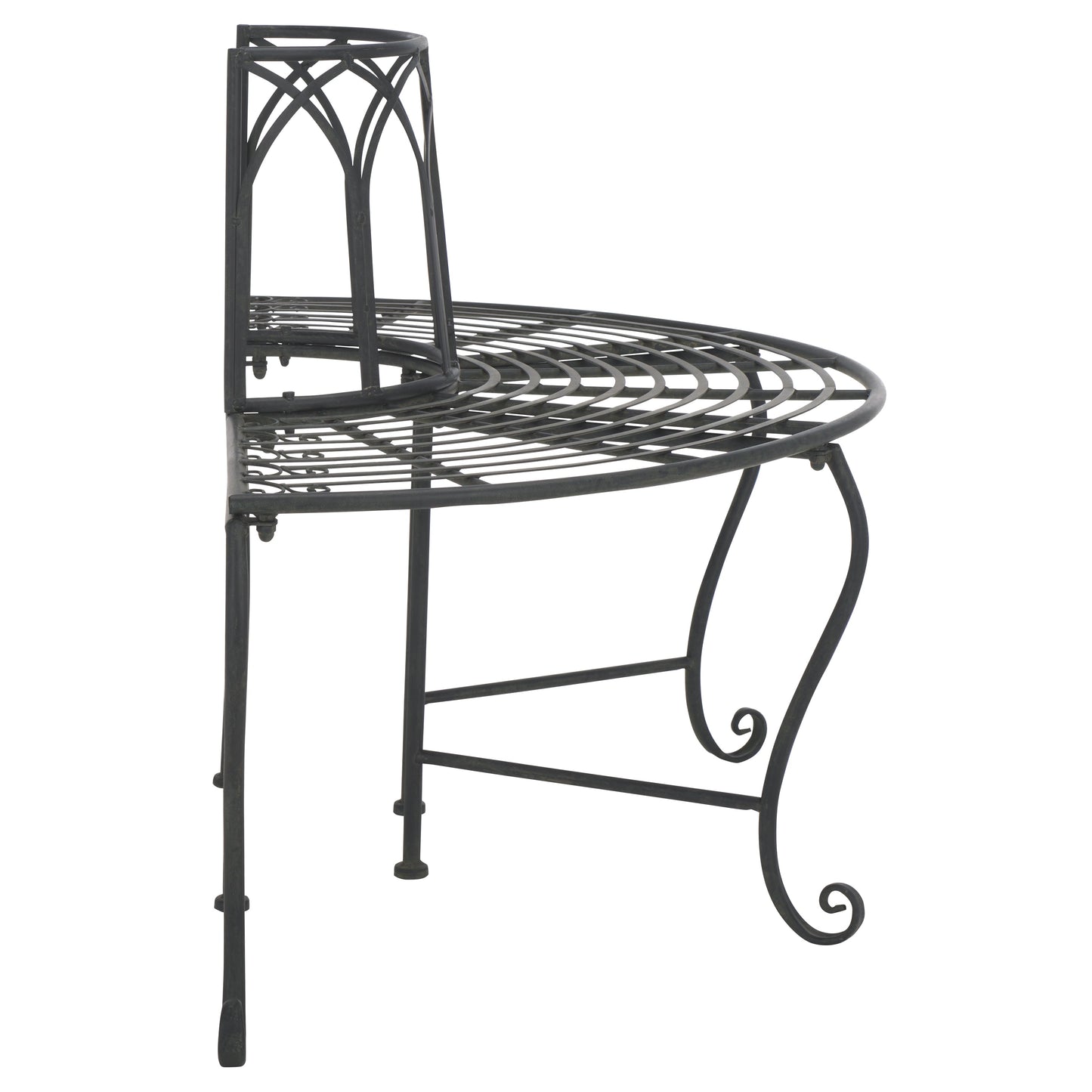 Abia Wrought Iron Outdoor Tree Bench | Safavieh - PAT5018