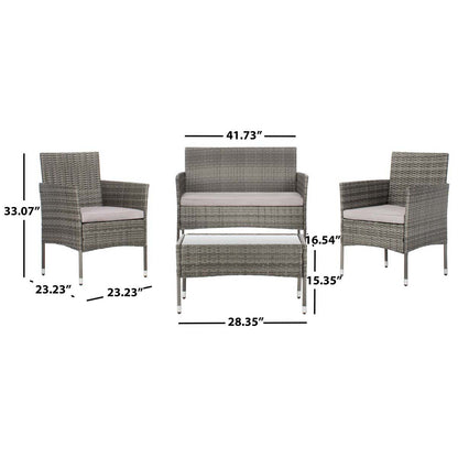 Abdul 4Pc Living Set | Safavieh - PAT7504