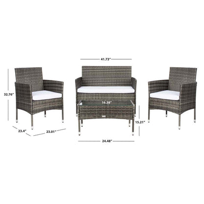 Abdul 4Pc Living Set | Safavieh - PAT7504