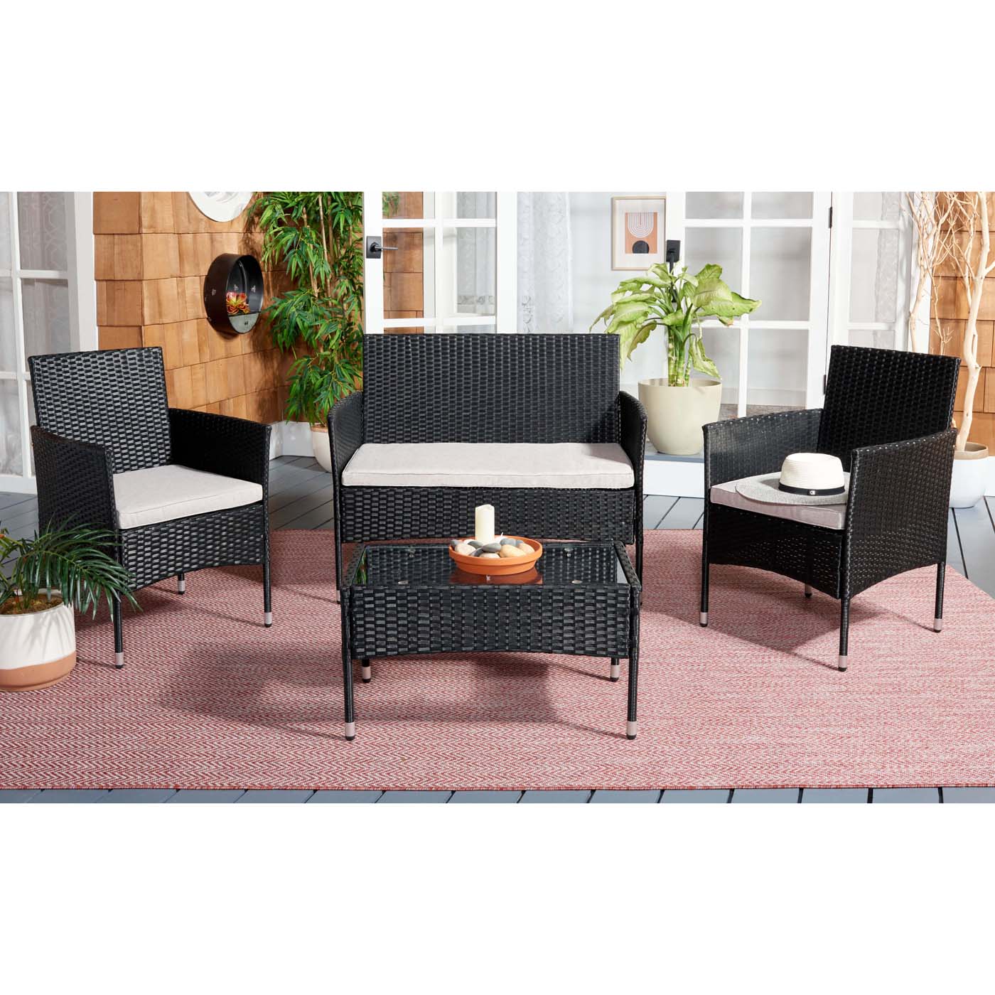 Abdul 4Pc Living Set | Safavieh - PAT7504