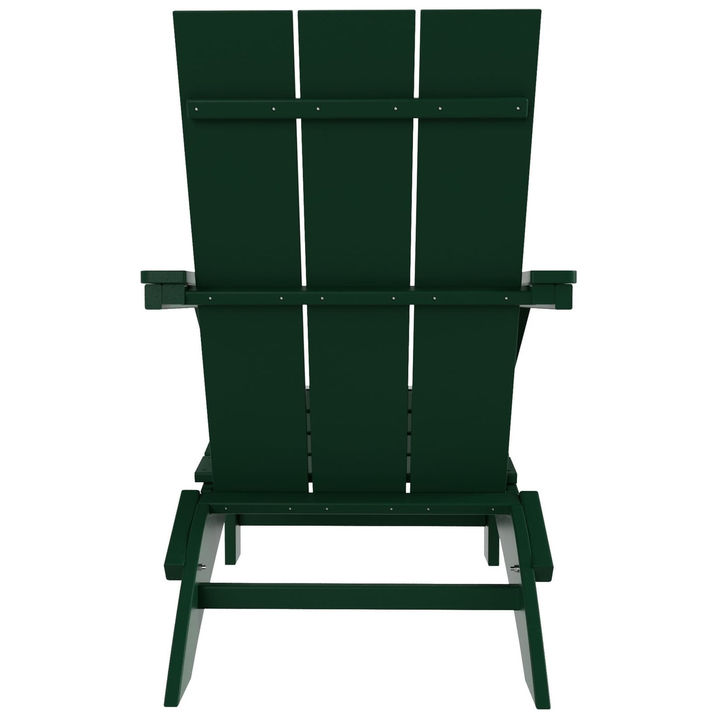 Polytrends Shoreside Modern Eco-Friendly All Weather Commercial-Residential Folding Adirondack Chair