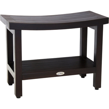 Patented Sumba Teak Shower Bench with Shelf