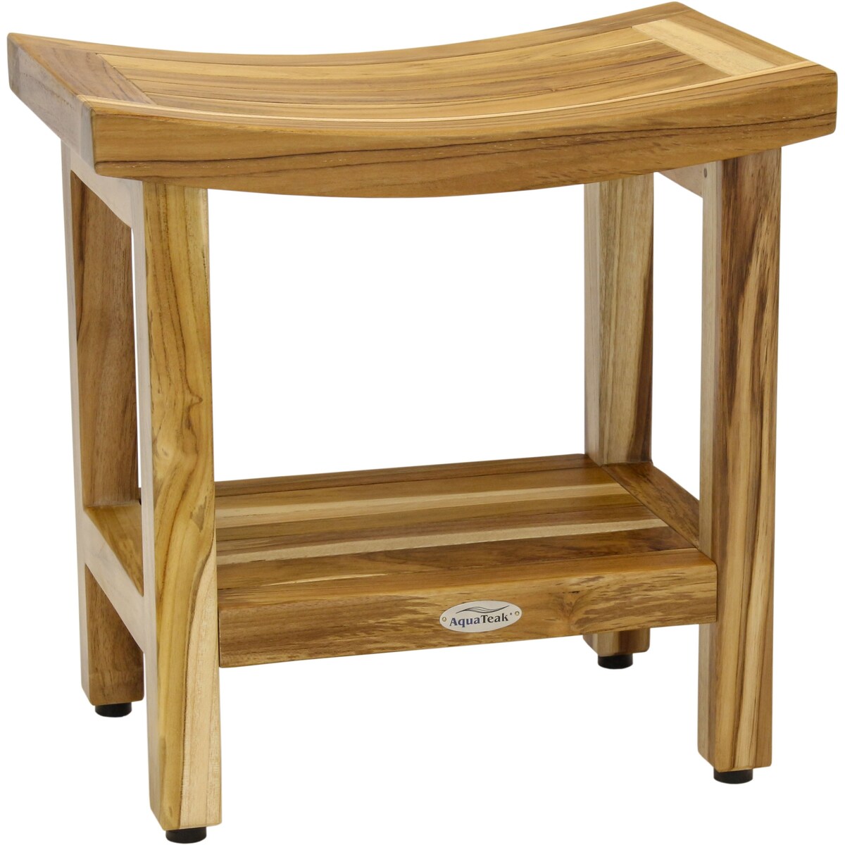 Patented Sumba Teak Shower Bench with Shelf