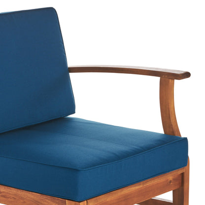 Perla Acacia Wood 7-piece Outdoor Chat Set by Christopher Knight Home