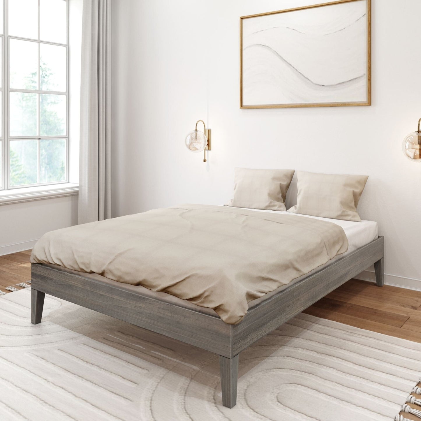 Plank and Beam Full-Size Platform Bed