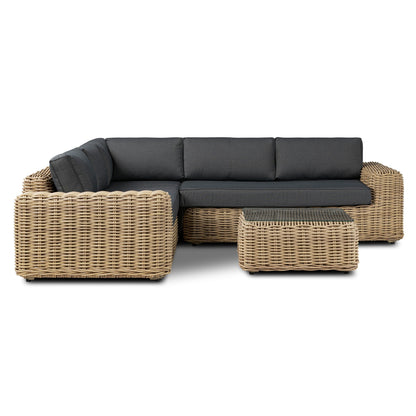 Poly & Bark Puglia Outdoor/Patio Corner Sectional Set with Coffee Table