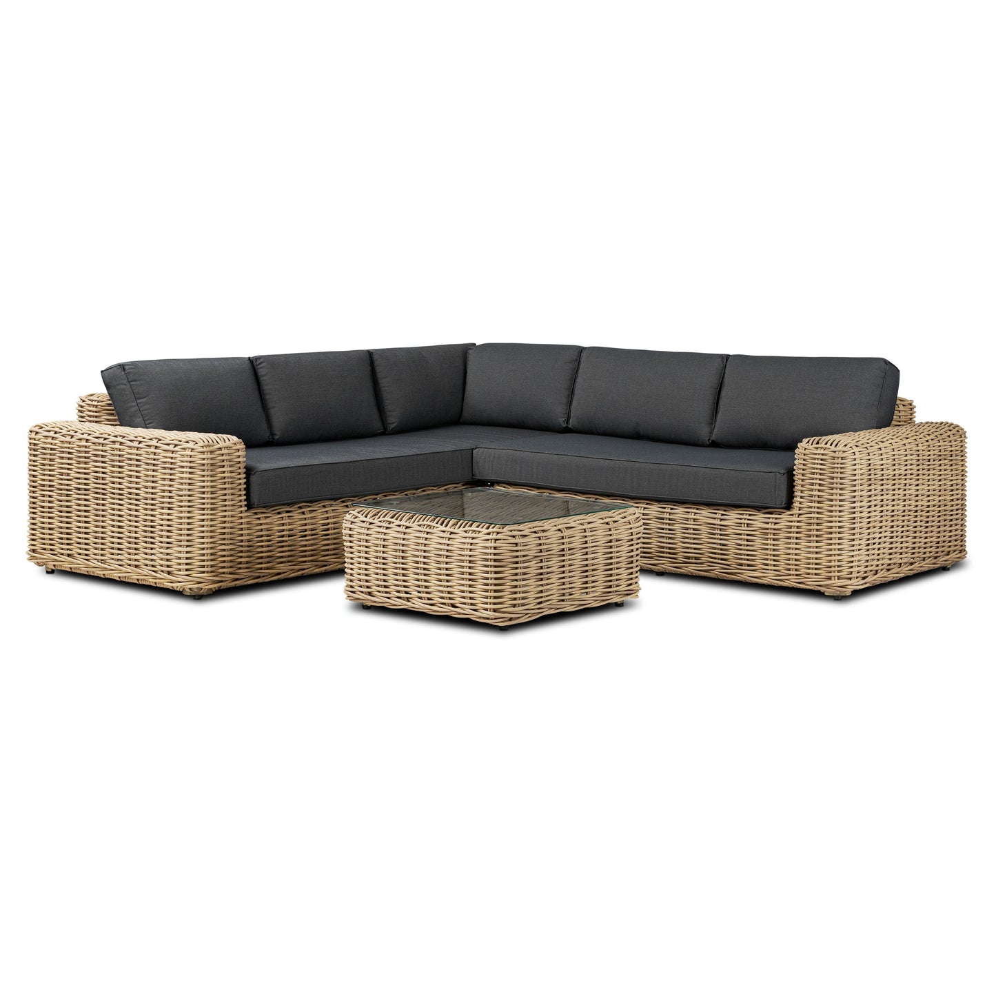 Poly & Bark Puglia Outdoor/Patio Corner Sectional Set with Coffee Table