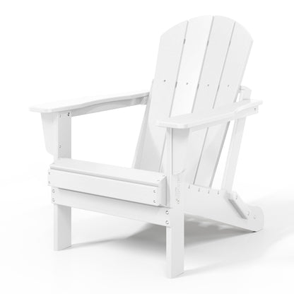 Polytrends Laguna Weather Resistant Outdoor Patio Folding Adirondack Chairs (Set of 2)
