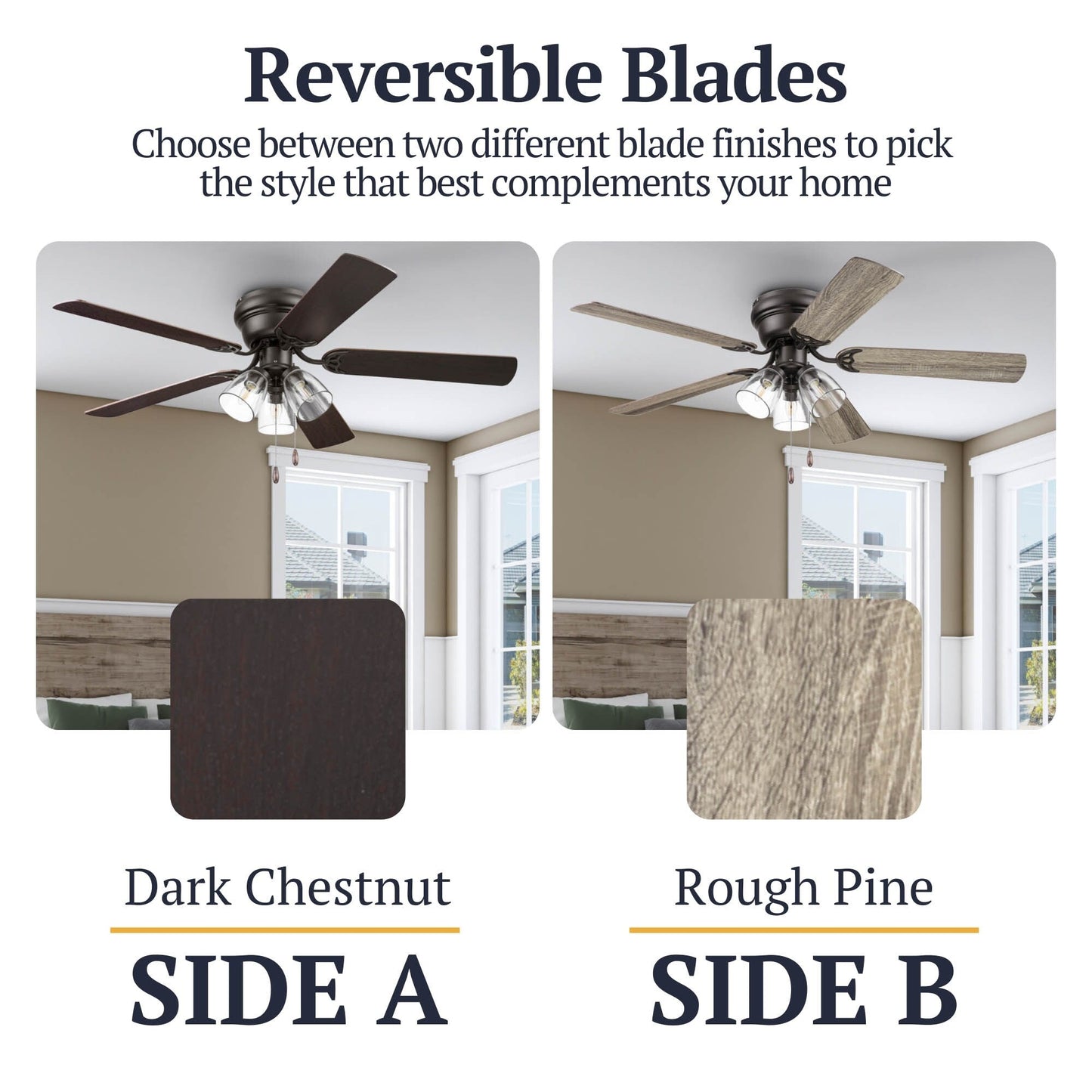 Prominence Home Renton Traditional Farmhouse Indoor Ceiling Fan