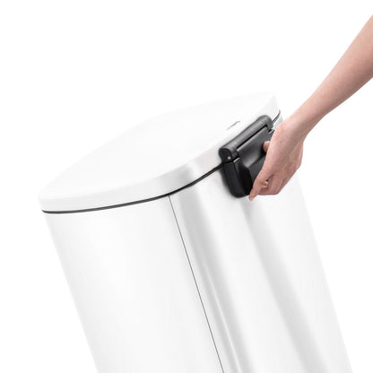 Qualiazero 13.2 GAL plus TWO 1.3 GAL Rectangular Step Can Trash Cans - Family Combo