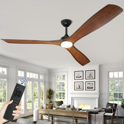 Remote Ceiling Fan with Lights Flush Mount