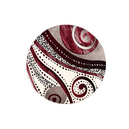 Rhodes Collection Abstract Swirl Area Rug