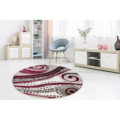 Rhodes Collection Abstract Swirl Area Rug