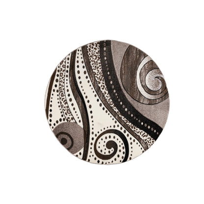 Rhodes Collection Abstract Swirl Area Rug