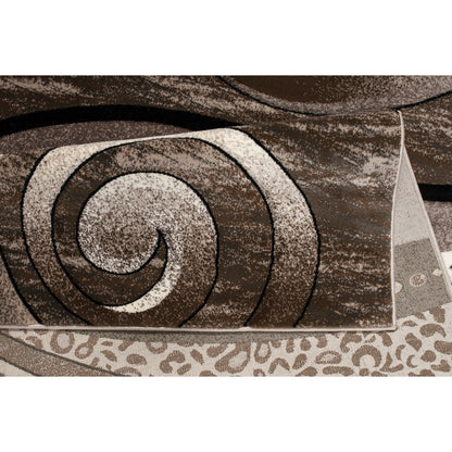 Rhodes Collection Abstract Swirl Area Rug
