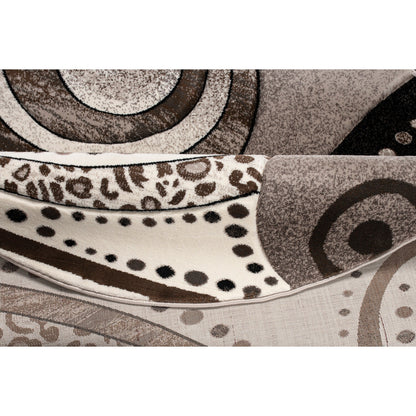 Rhodes Collection Abstract Swirl Area Rug