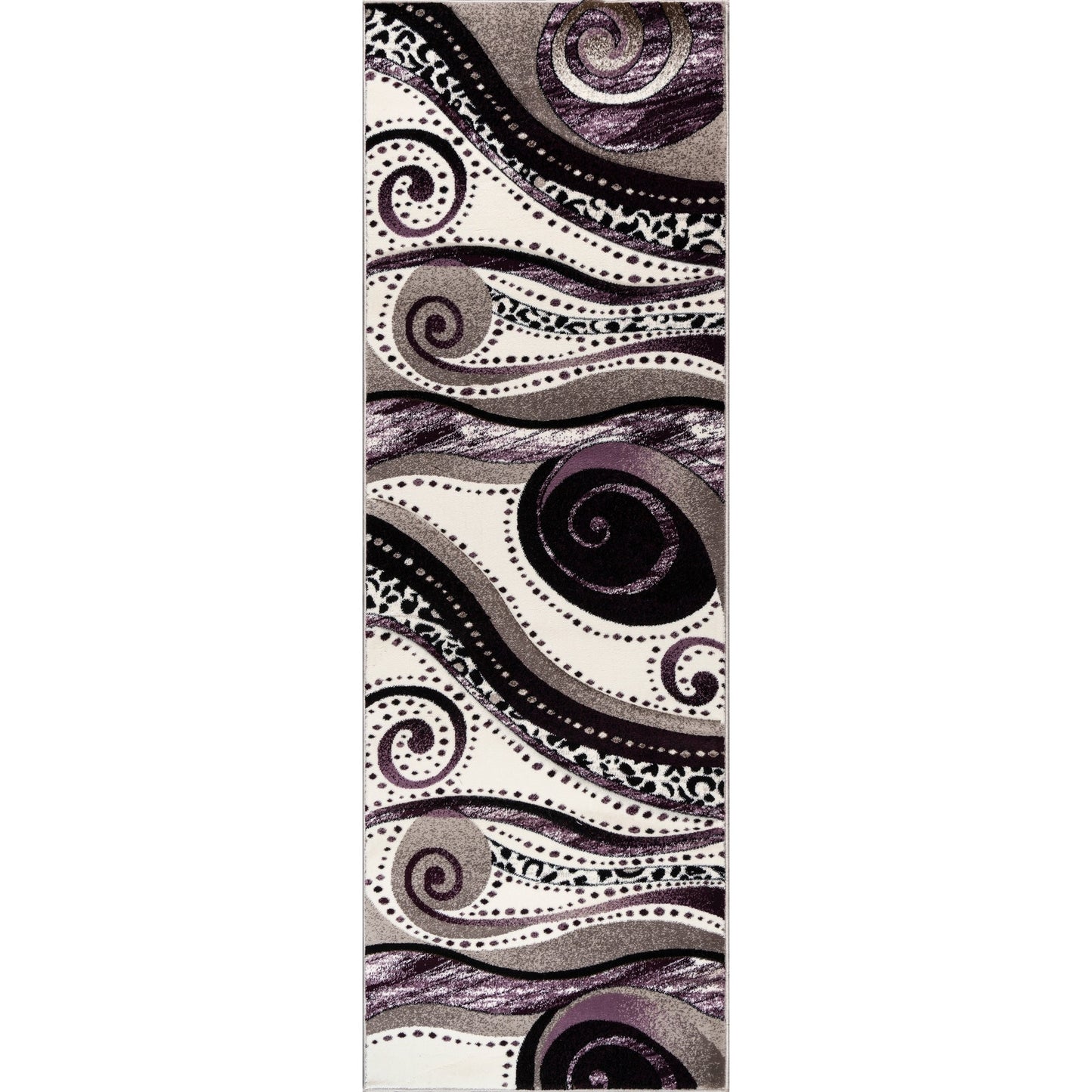 Rhodes Collection Abstract Swirl Area Rug