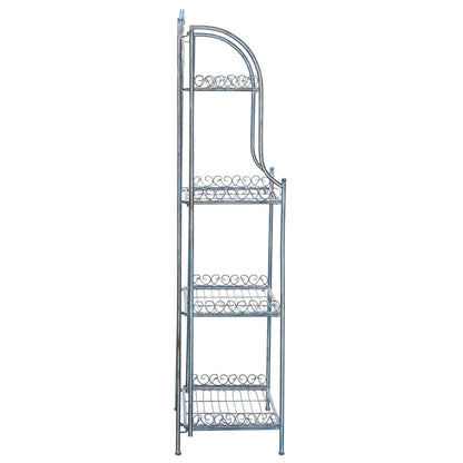 SAFAVIEH Bryn Victorian Wrought Iron 4-Tier Outdoor Bakers Rack - 25 In. W x 15 In. D x 63 In. H - 25W x 15D x 63H