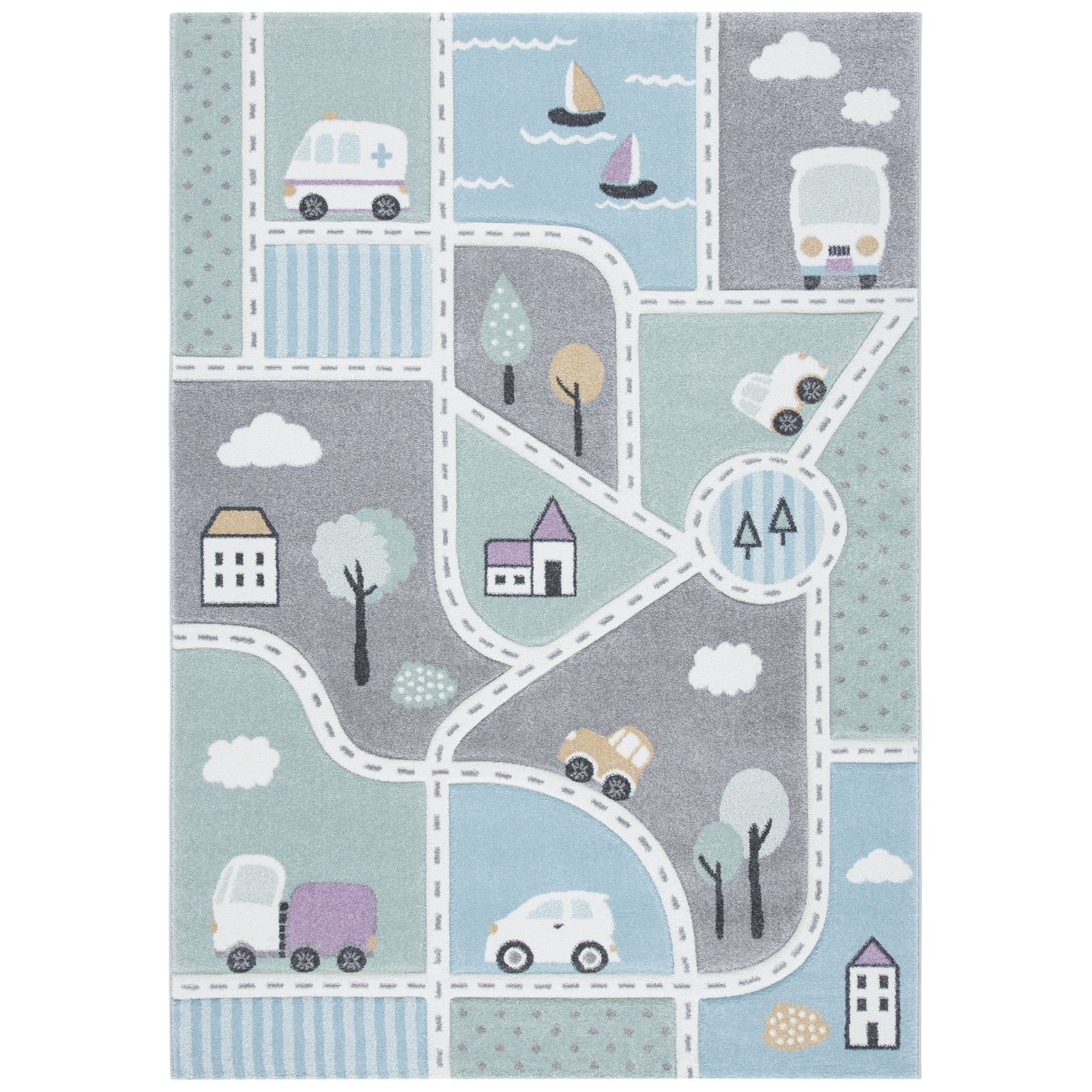 SAFAVIEH Carousel Kids Lumnie Neighborhood Rug