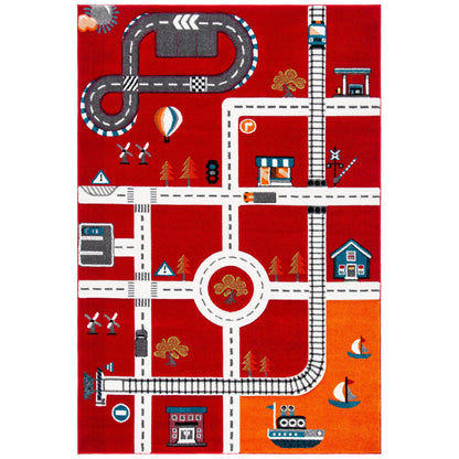 SAFAVIEH Carousel Kids Riemy Neighborhood Road Rug