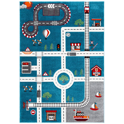 SAFAVIEH Carousel Kids Riemy Neighborhood Road Rug
