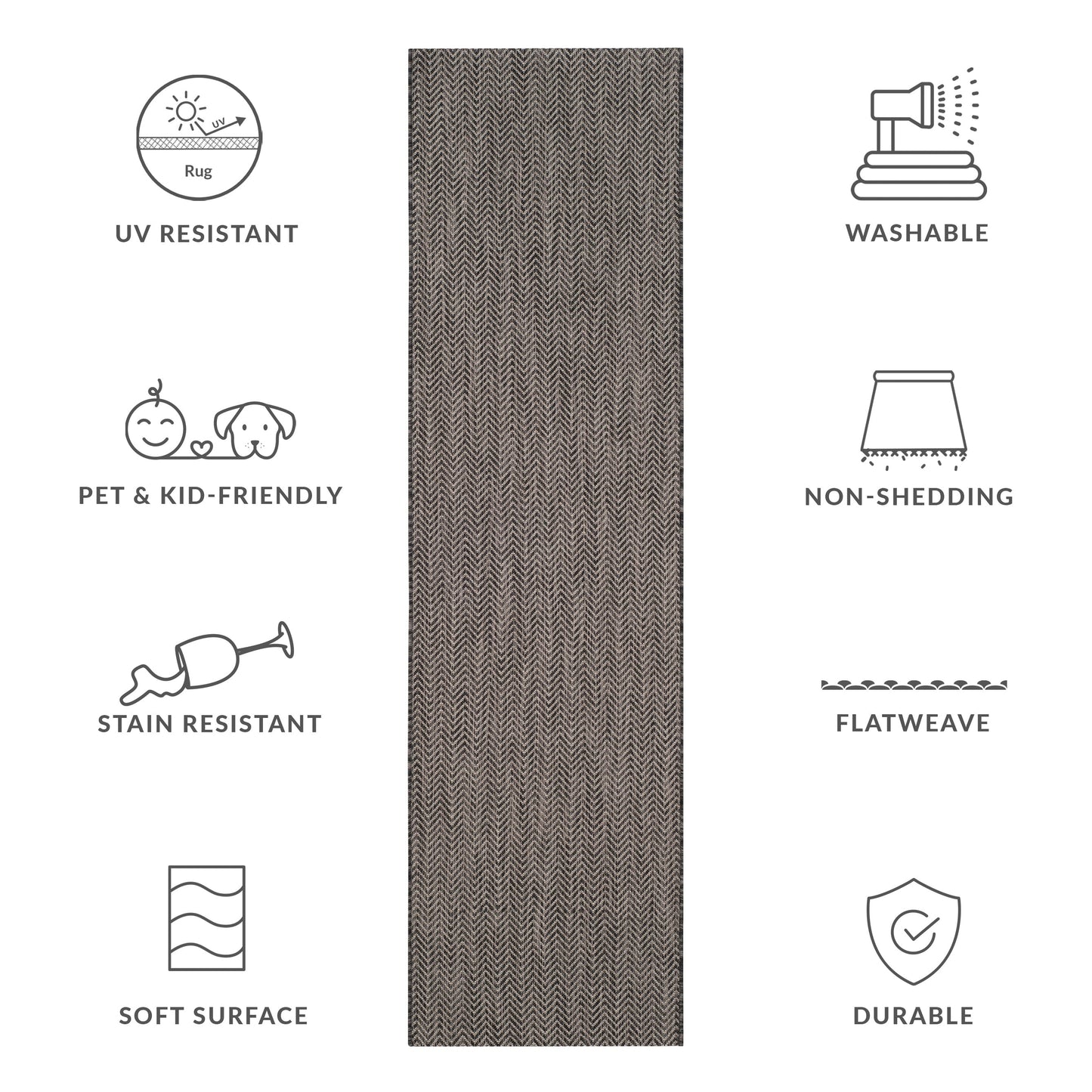 SAFAVIEH Courtyard Ilmur Indoor/ Outdoor Waterproof Patio Backyard Rug