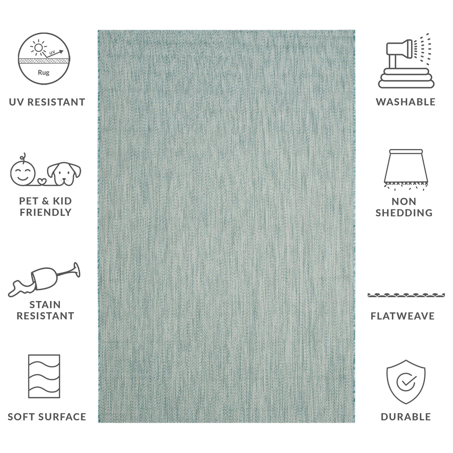 SAFAVIEH Courtyard Ilmur Indoor/ Outdoor Waterproof Patio Backyard Rug