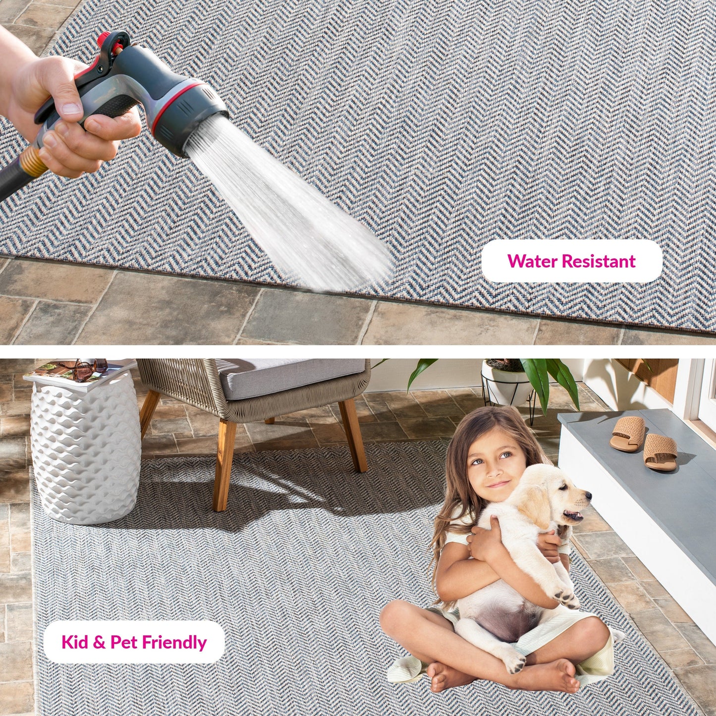 SAFAVIEH Courtyard Ilmur Indoor/ Outdoor Waterproof Patio Backyard Rug