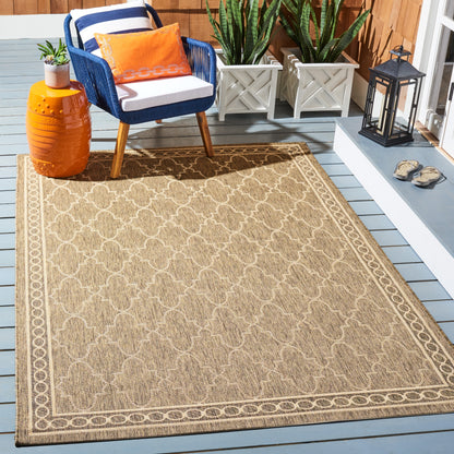 SAFAVIEH Courtyard Janell Trellis Indoor/ Outdoor Waterproof Patio Backyard Rug