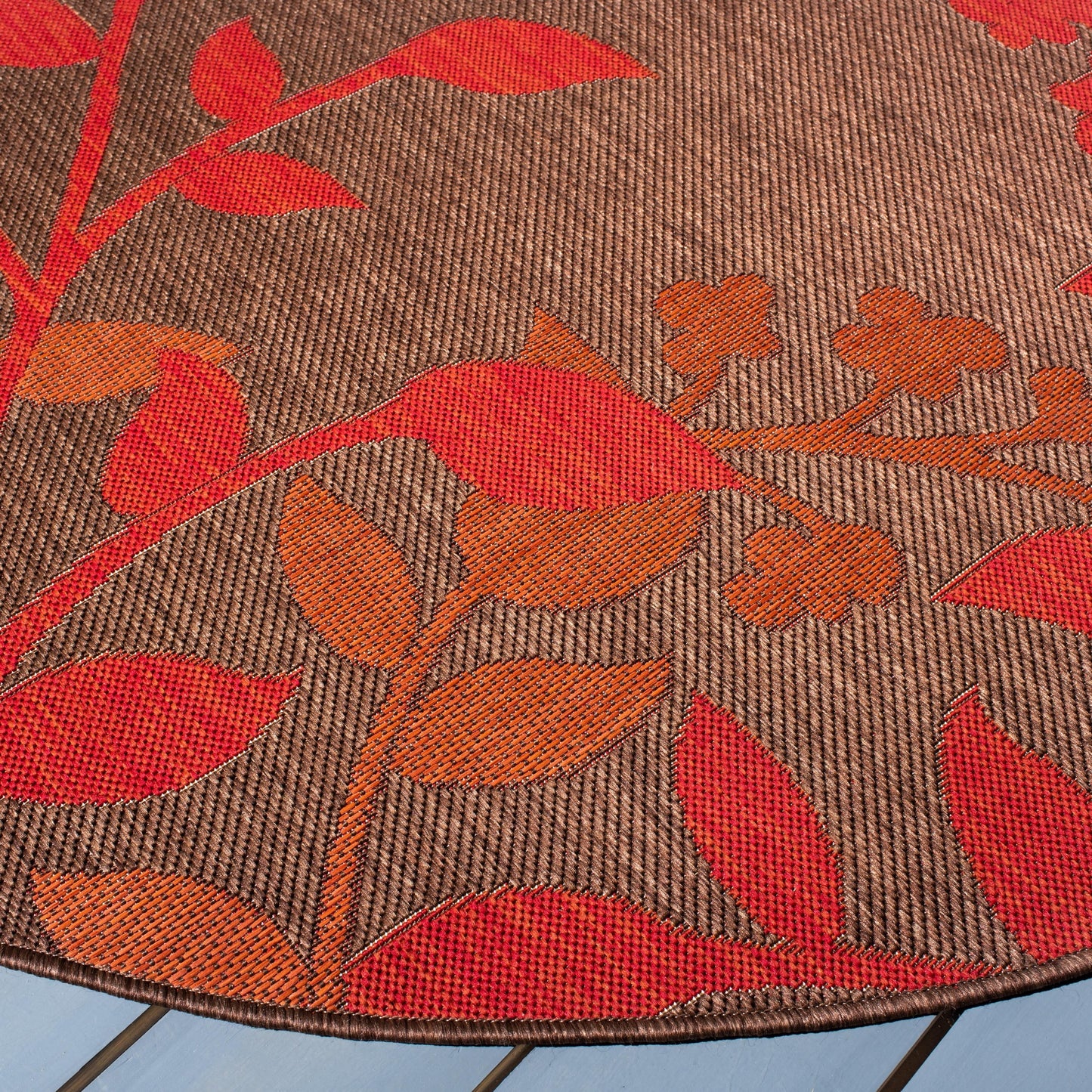 SAFAVIEH Courtyard Luann Botanical Indoor/ Outdoor Waterproof Patio Backyard Rug