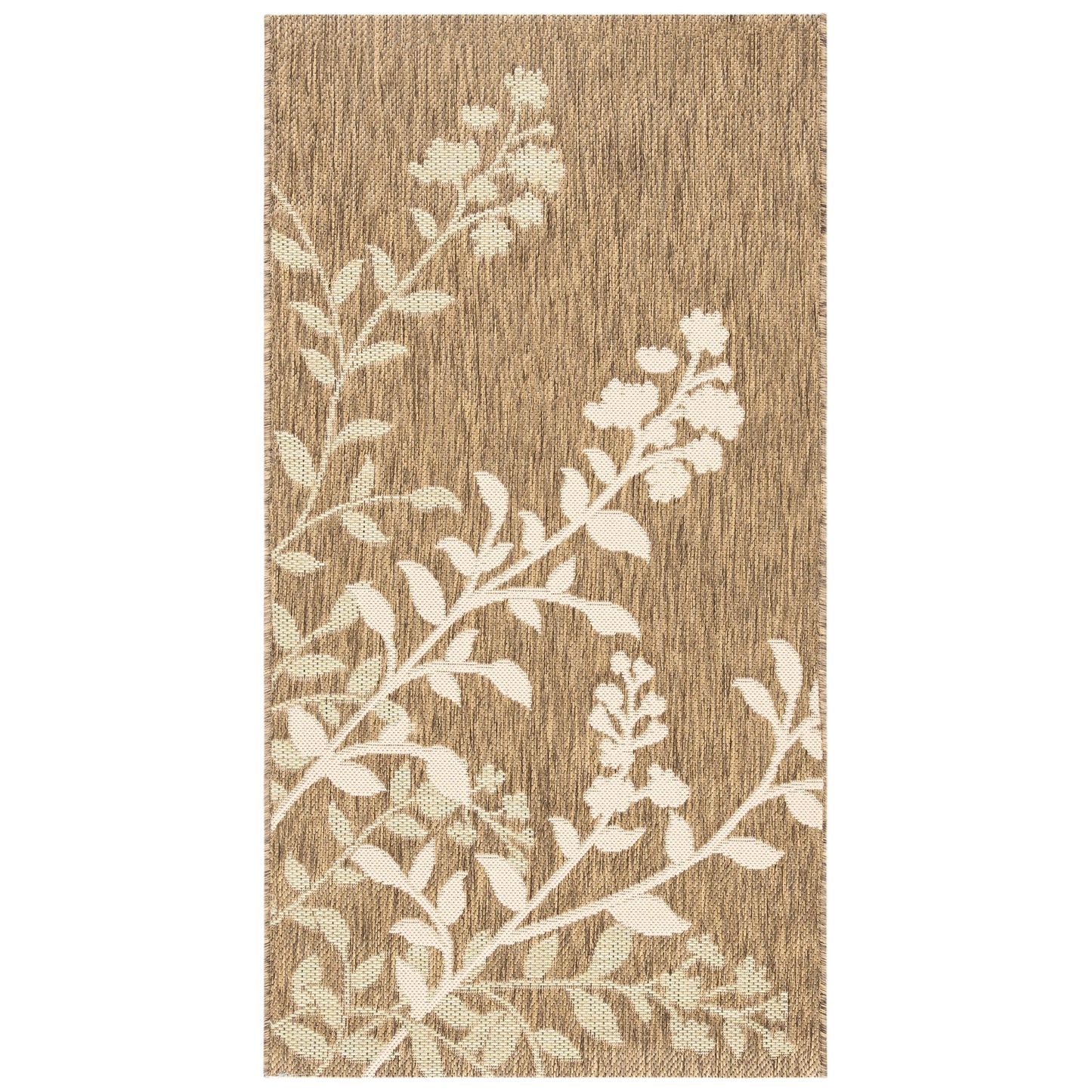 SAFAVIEH Courtyard Luann Botanical Indoor/ Outdoor Waterproof Patio Backyard Rug