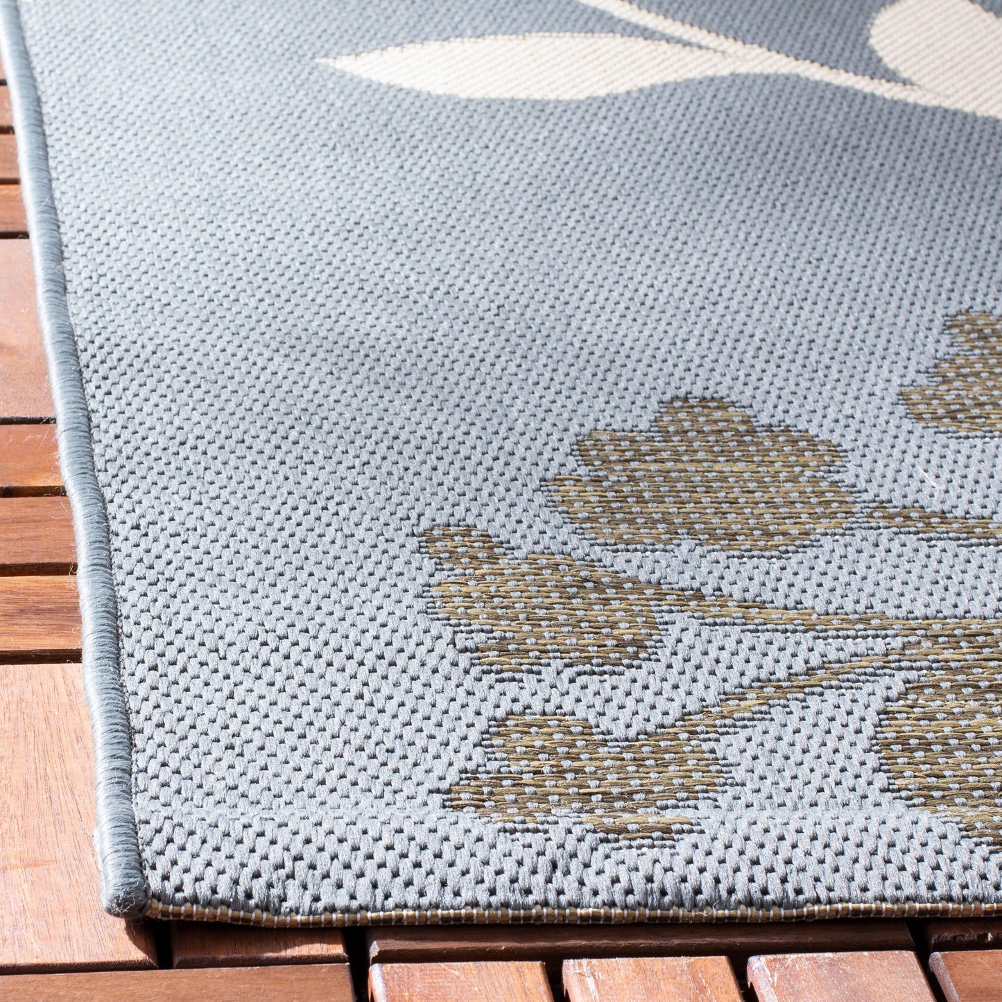 SAFAVIEH Courtyard Luann Botanical Indoor/ Outdoor Waterproof Patio Backyard Rug