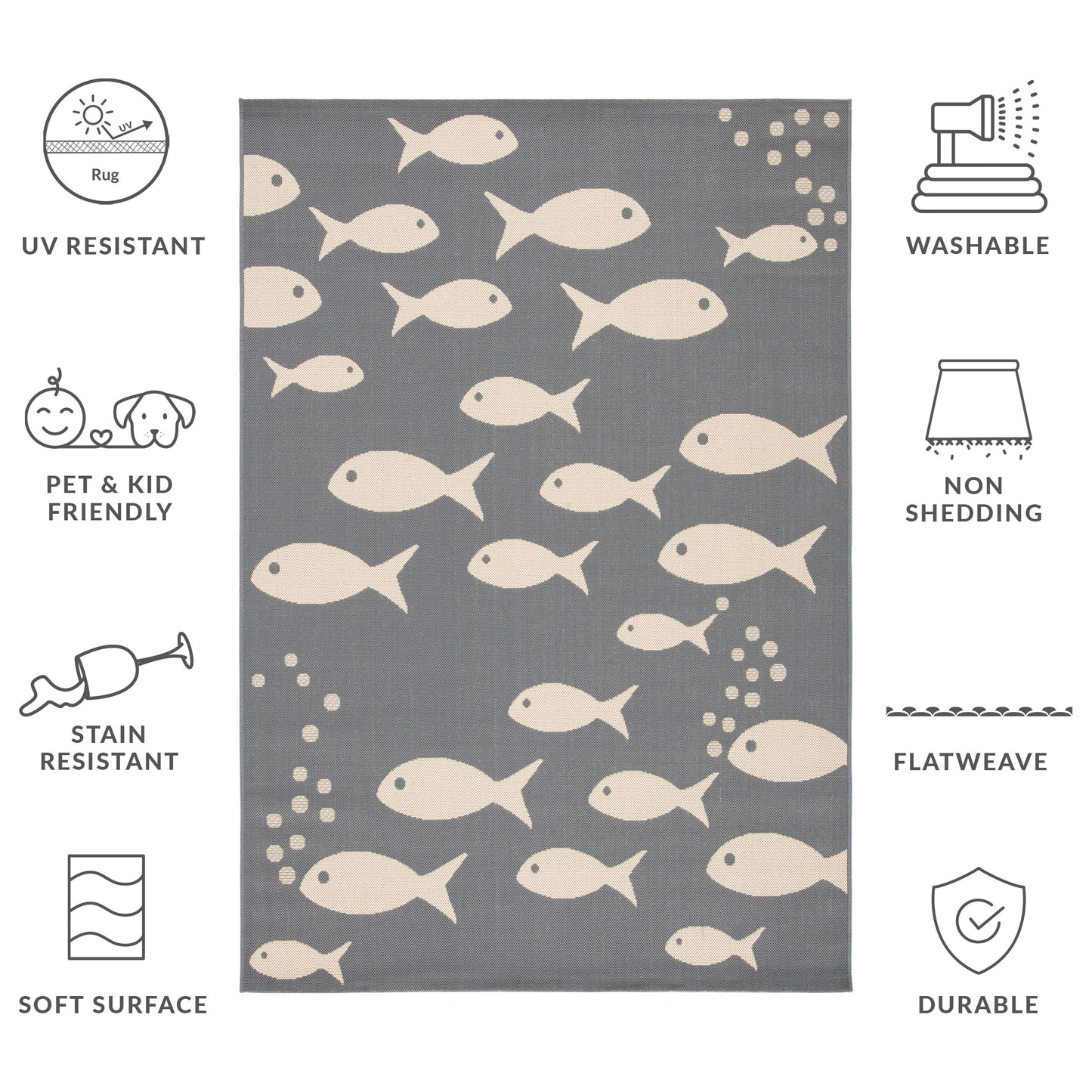 SAFAVIEH Courtyard Ragne Indoor/ Outdoor Waterproof Patio Backyard Rug