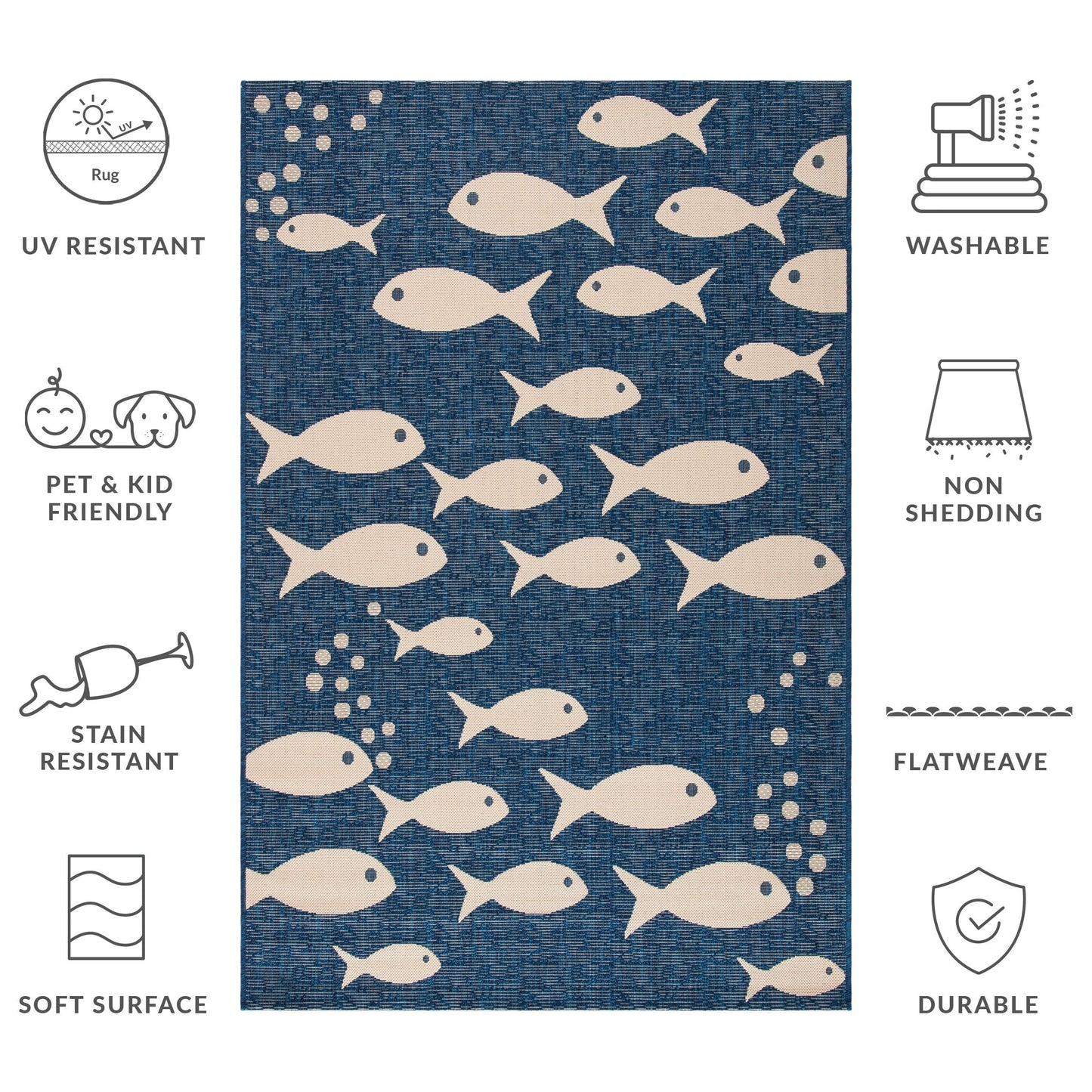 SAFAVIEH Courtyard Ragne Indoor/ Outdoor Waterproof Patio Backyard Rug