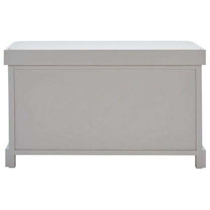 SAFAVIEH Euphemia Brown Woven Storage Basket Bench - 33.5 x 16.1 x 19.9 - 34Wx16Dx20H