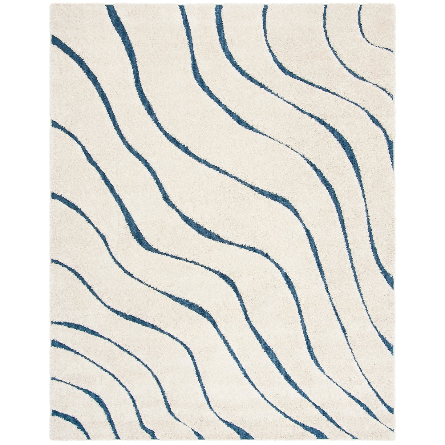 SAFAVIEH Florida Shag Borbala Soft Serene Waves 1.2-inch Thick