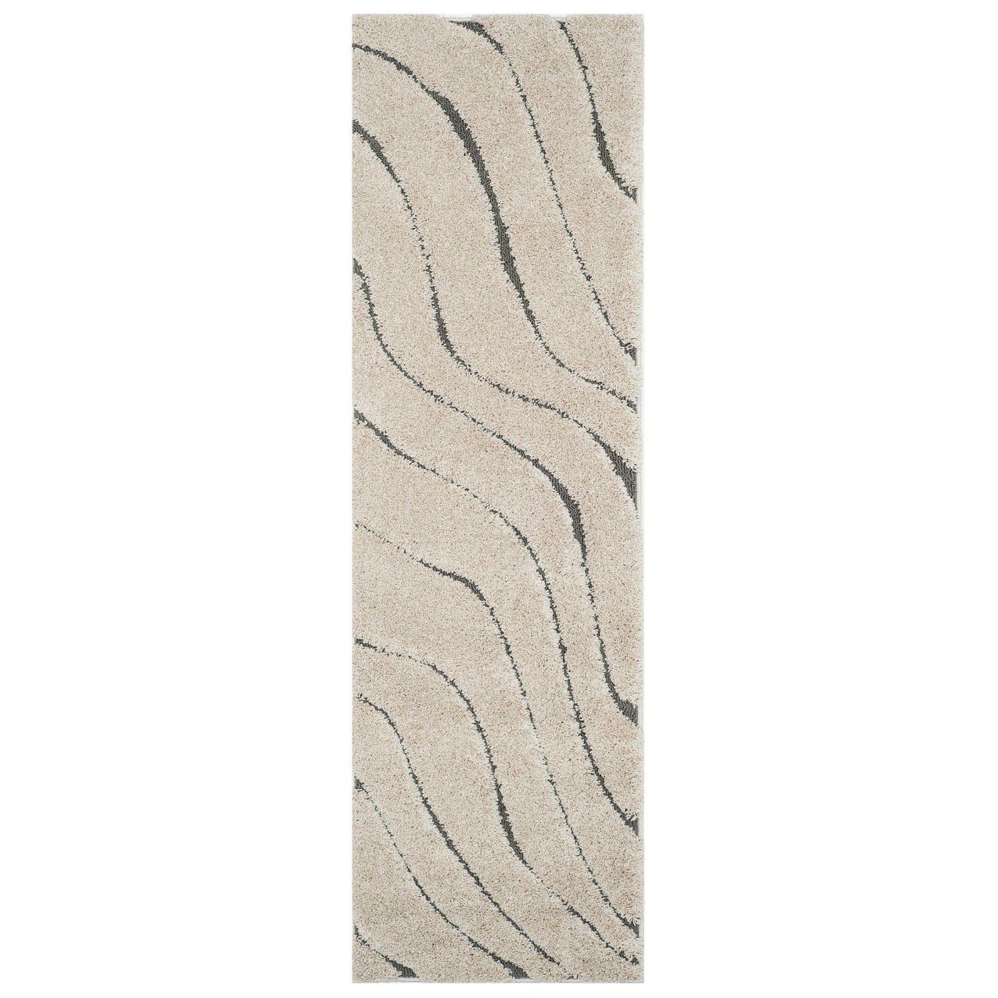 SAFAVIEH Florida Shag Borbala Soft Serene Waves 1.2-inch Thick