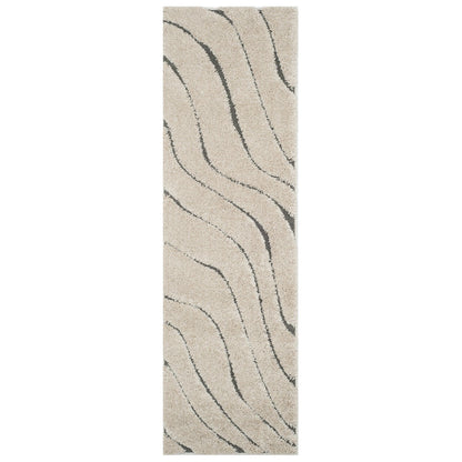 SAFAVIEH Florida Shag Borbala Soft Serene Waves 1.2-inch Thick