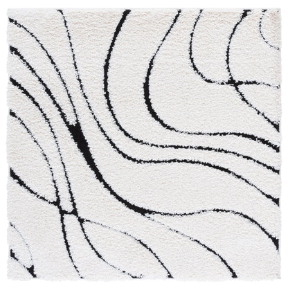SAFAVIEH Florida Shag Staka Abstract Waves 1.2-inch Area Rug