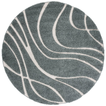 SAFAVIEH Florida Shag Staka Abstract Waves 1.2-inch Area Rug