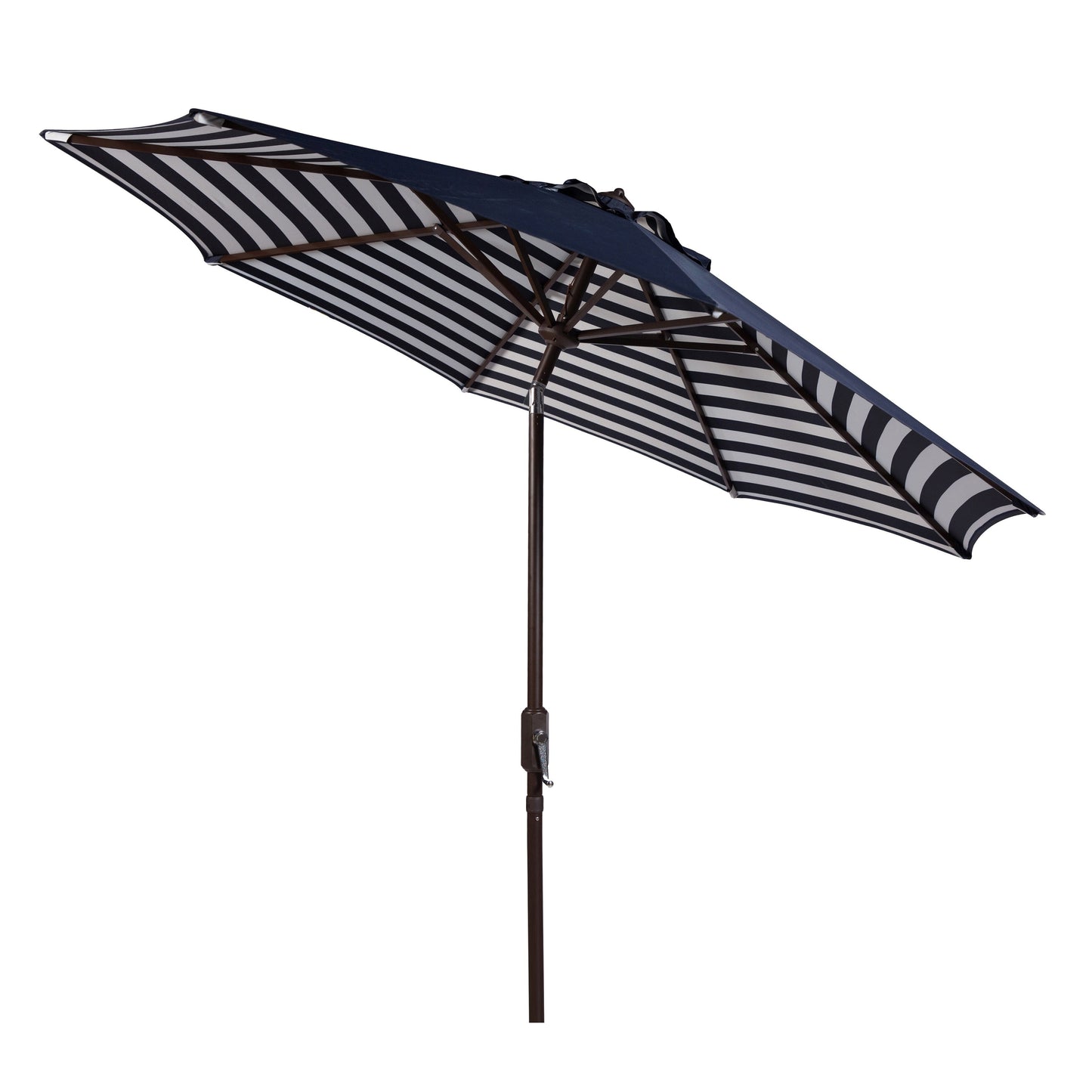 SAFAVIEH Hadire Inside Out Striped 9 Ft Crank Outdoor Umbrella