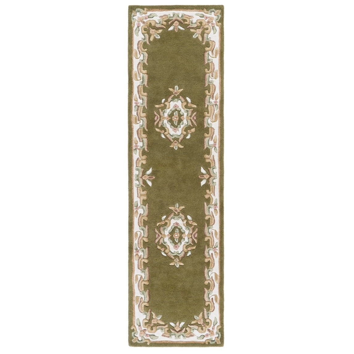SAFAVIEH Handmade Aubusson Hale Traditional Wool Rug.
