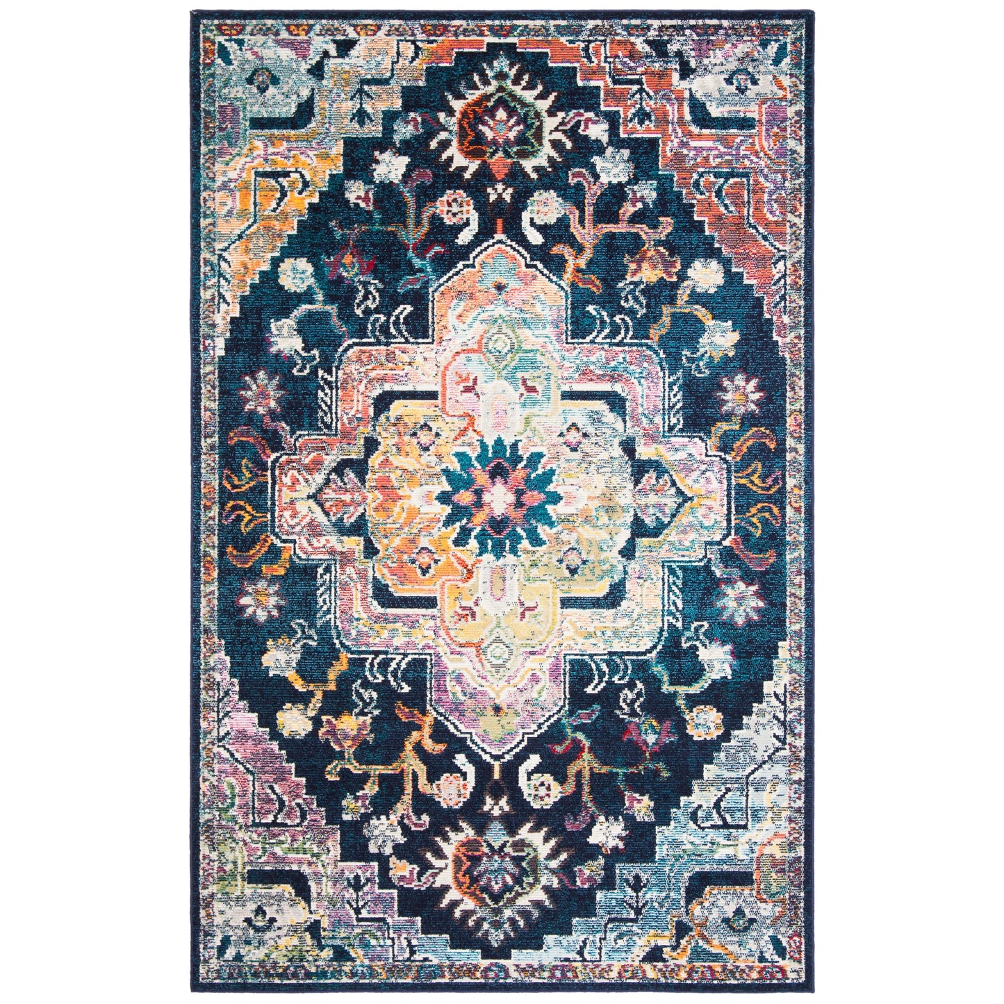 SAFAVIEH, Crystal Naimat Vintage Boho Medallion Rug