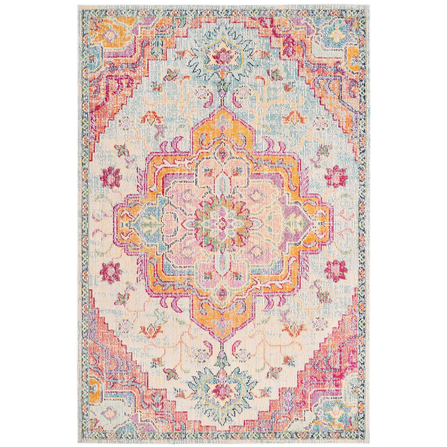 SAFAVIEH, Crystal Naimat Vintage Boho Medallion Rug