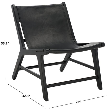 Alanarose Leather Accent Chair | Safavieh Couture – SFV1903