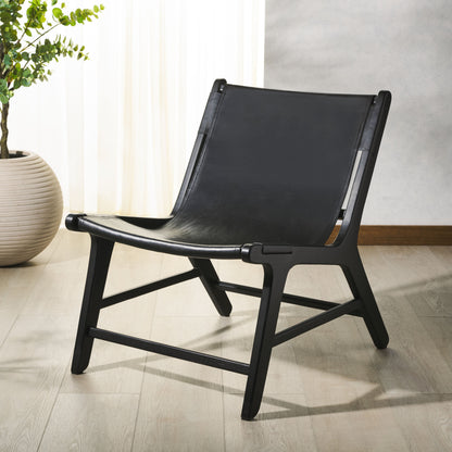 Alanarose Leather Accent Chair | Safavieh Couture – SFV1903
