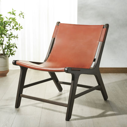Alanarose Leather Accent Chair | Safavieh Couture – SFV1903