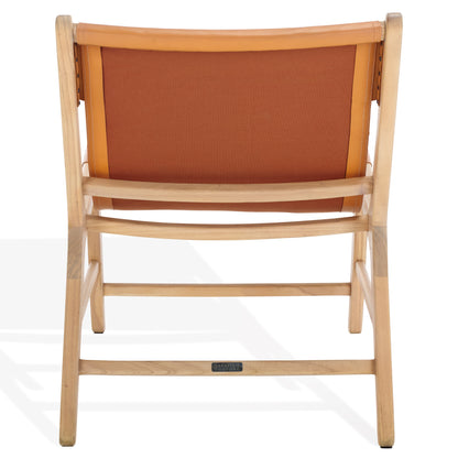 Alanarose Leather Accent Chair | Safavieh Couture – SFV1903