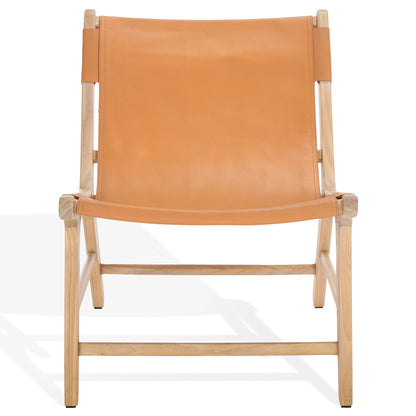 Alanarose Leather Accent Chair | Safavieh Couture – SFV1903